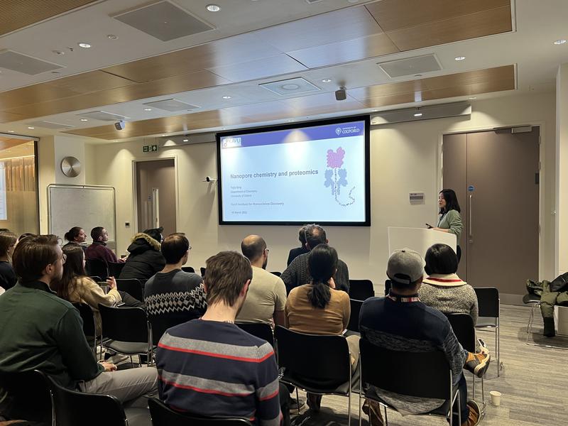 Yujia Qing giving the KRED Talk